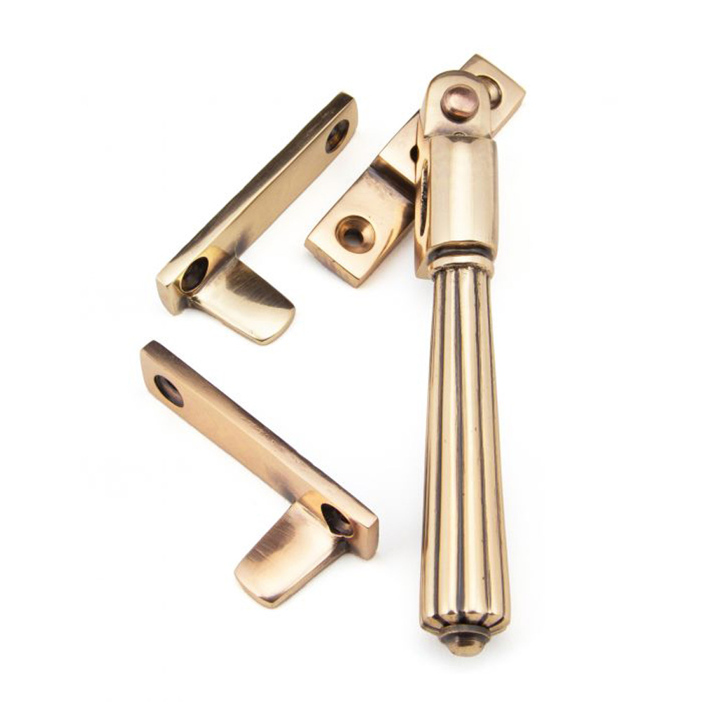 From the Anvil Night-Vent Locking Hinton Fastener - Polished Bronze